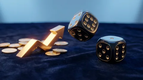 Juego de dados Par o Impar: dados con flecha ascendente y monedas